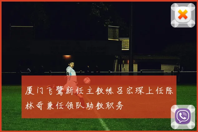 厦门飞鹭新任主教练吕宏琛上任陈林奇兼任领队助教职务
